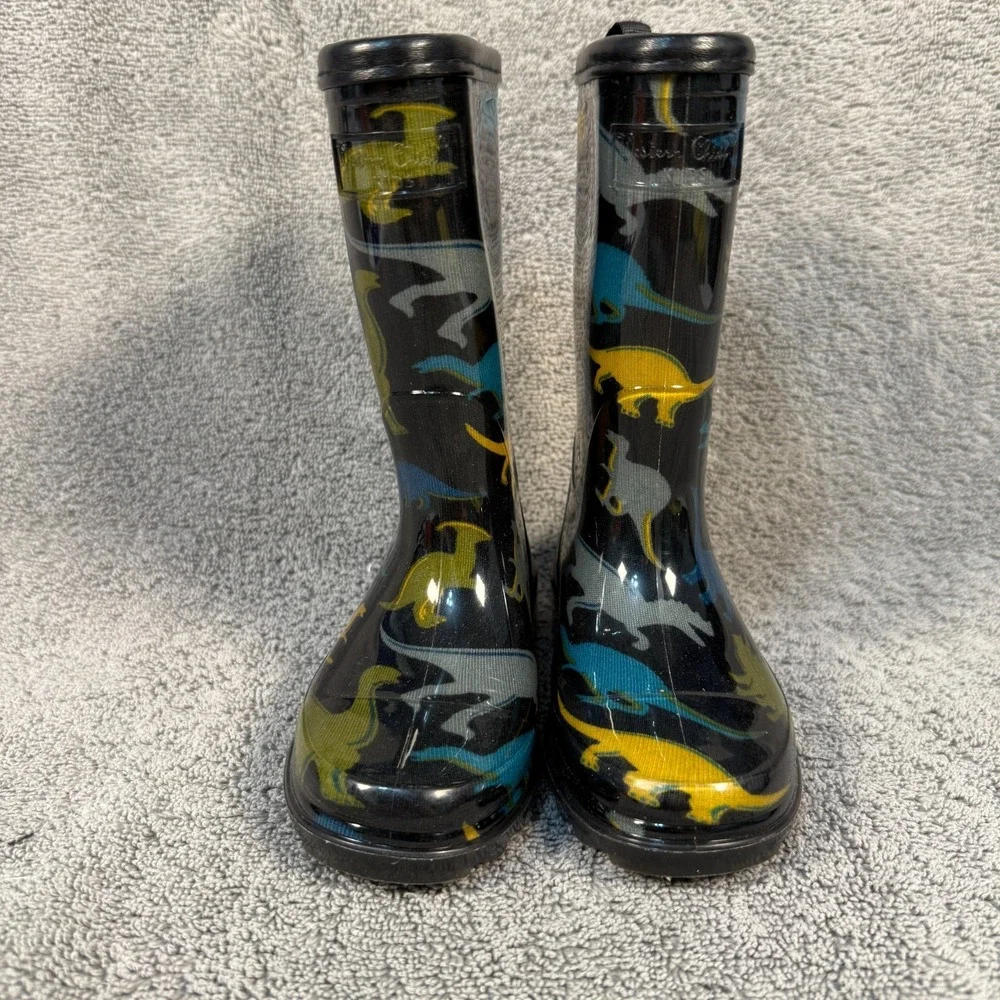Dinosaurs Western‎ Chief Rain Boots Sz 5c Toddler Light up heel